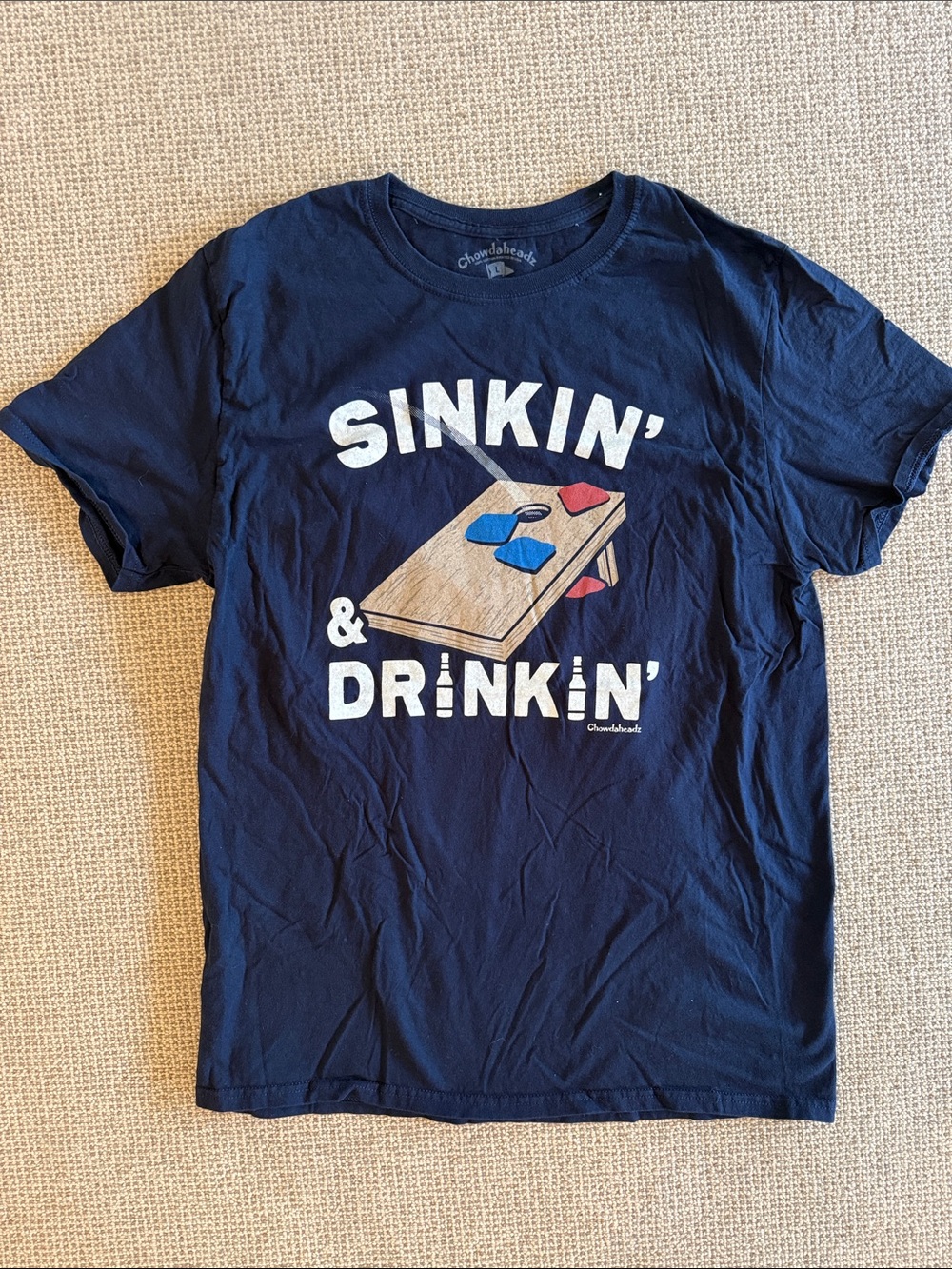 Chowdaheadz “Sinkin & Drinkin” tee - size L